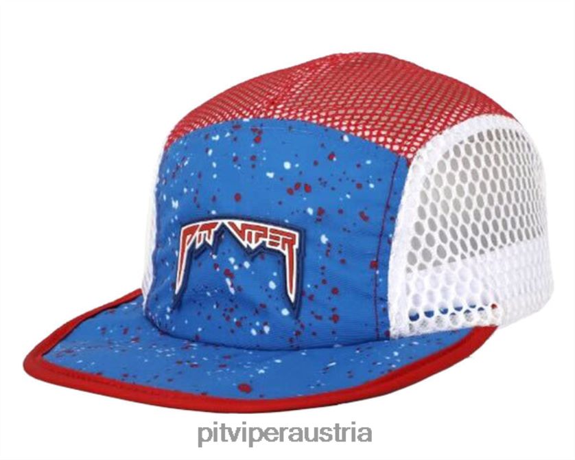 grubenotter österreich Super-Mesh-Mütze mit blauem Band 046XX0181
